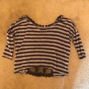 Black and grey striped shirt